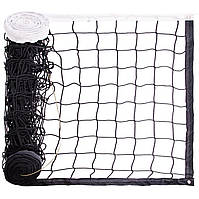 Сетка для волейбола волейбольная сетка с металлическим тросом Zelart 8008 Black-White