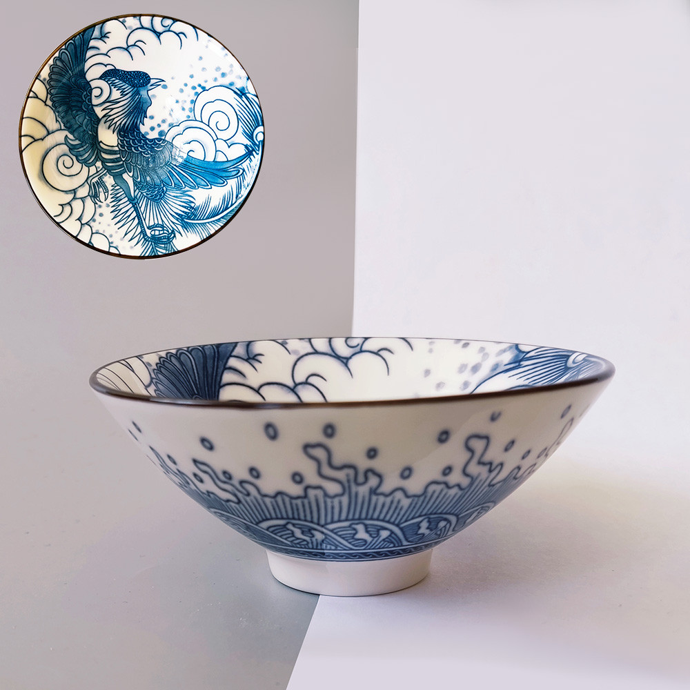 Фарфорова піала для чаю Фенікс (1шт, 70 мл), фото 1