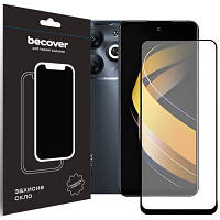 Стекло защитное BeCover Infinix Smart 8 (X6525) Black (710482) - Топ Продаж!
