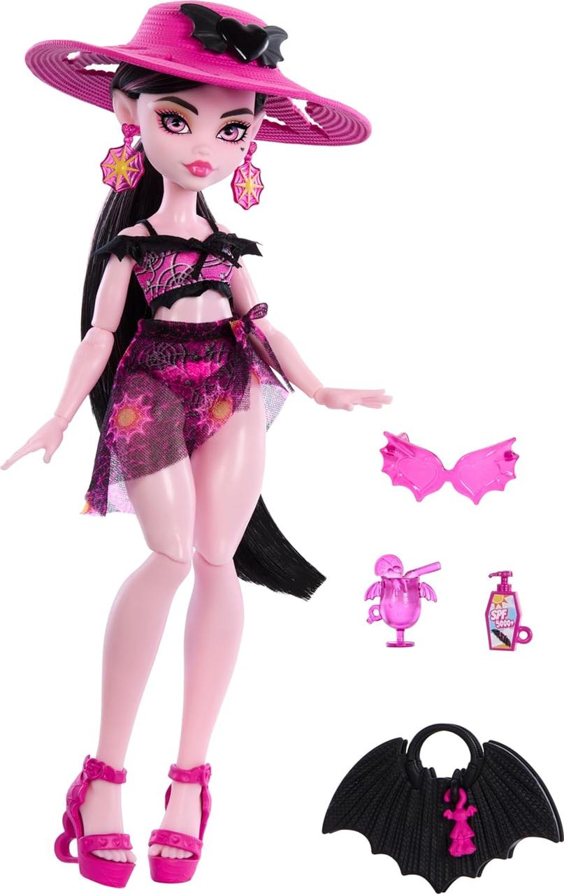 Лялька Монстер Хай Дракулаура пляжна Острів страху Mattel Monster High Scare-adise Island Draculaura Doll