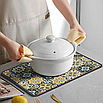 Антискользящий коврик для сушки посуды быстро впитывающий влагу 40х60см, фото 2