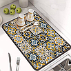 Антискользящий коврик для сушки посуды быстро впитывающий влагу 40х60см, фото 4