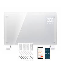 Конвекторний обігрівач 2 в 1 TermoGlass Pro 2000 W SMART White AS