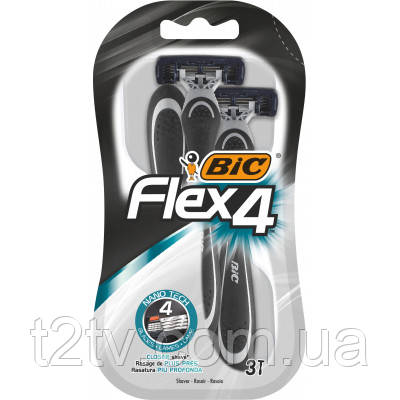 Бритва Bic Flex 4 3 шт. (3086123220614), фото 1