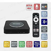 Смарт ТВ приставка Mecool KM2 Plus Netflix 2/16 Гб Android TV 11 Smart Box