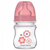 Оригінал! Бутылочка для кормления Canpol babies с широким горлышком Newborn baby, 120 мл, розовая (35/216_pin)