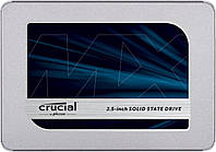 Внутрішній SSD Crucial MX500 500 ГБ 3D NAND, SATA, 2.5 дюйма