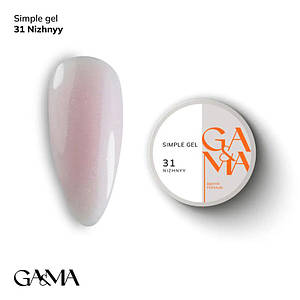 Гель для зміцнення та нарощування GaMa Simple Gel №031 Nizhnyy 15 мл