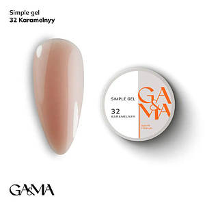 Гель для зміцнення та нарощування GaMa Simple Gel №032 Karamelnyy 15 мл