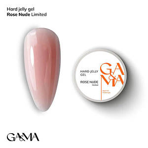 Гель для нарощування, що моделює GaMa Hard Jelly Gel Rose Nude 15 мл
