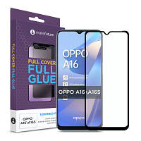 Стекло защитное MakeFuture Oppo A16/A16s Full Cover Full Glue (MGF-OPA16/A16S) - Топ Продаж!
