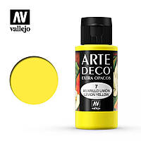 Лимонный желтый. Краска водорастворимая 35 мл. VALLEJO ARTE DECO 83007