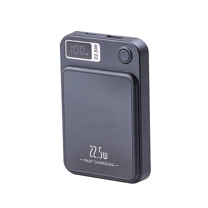 Повербанк з бездротовою зарядкою powerbank 5000 mah і 2 роз'ємами USB Туре-С і Micro USB, фото 1