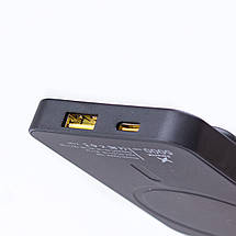 Повербанк з бездротовою зарядкою powerbank 5000 mah і 2 роз'ємами USB Туре-С і Micro USB, фото 5