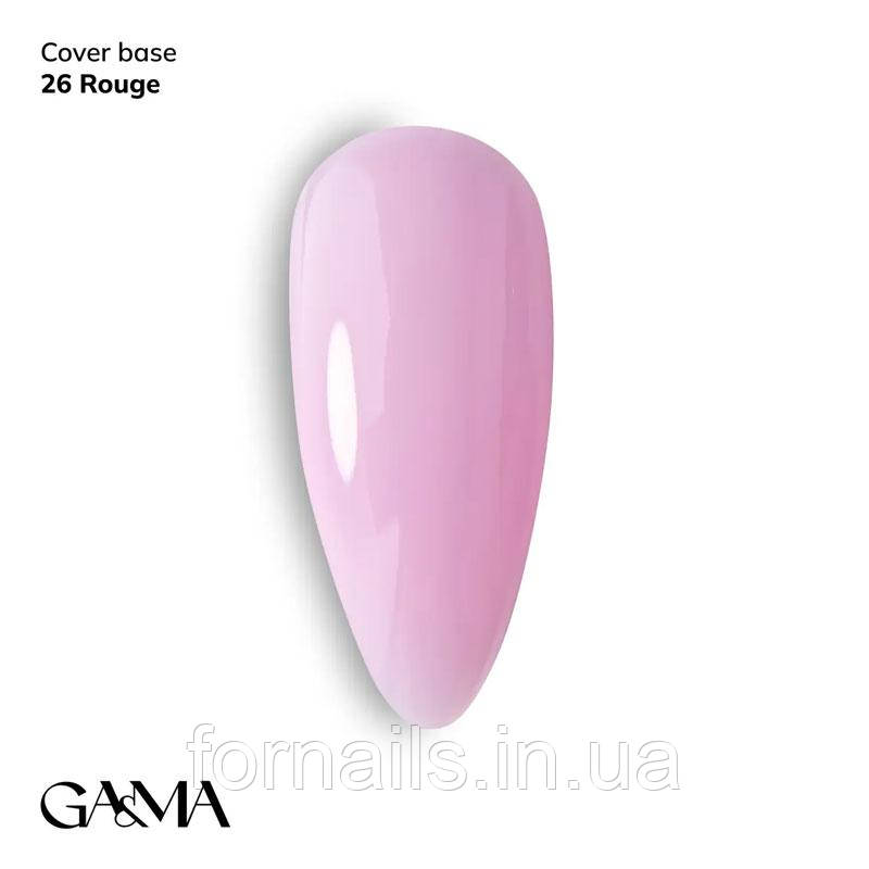 Камуфлююча база GaMa Cover Base №026 Rouge 30 мл, фото 1