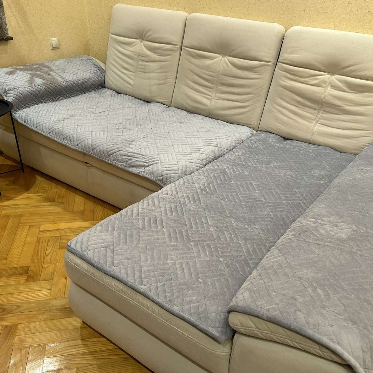 Накидки на диван і два крісла велюрові Розмір 90х160см -2шт та 90х210см-1шт якісні Дивандеки, фото 1