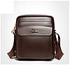 Барсетка чоловіча шкіряна Kangaroo коричнева, фото 3