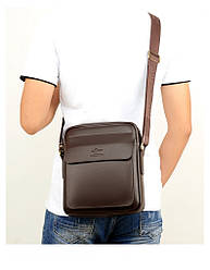 Барсетка чоловіча шкіряна Kangaroo коричнева