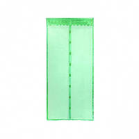 Антимоскитная сетка на раздельных магнитах от комаров зеленая 210х100 см - Топ Продаж!