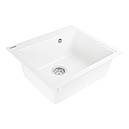 Кухонна мийка Platinum 5852 VESTA матова Білосніжний, фото 2