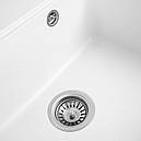 Кухонна мийка Platinum 5852 VESTA матова Білосніжний, фото 3