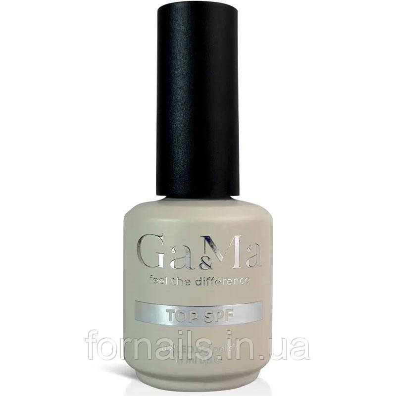 Топ для гель-лаку без ЛШ GaMa SPF Top 15 мл, фото 1