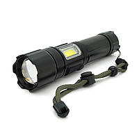 Фонарь ручной Voltronic XHP70-XST1821, 1LED Cree XHP50.2, 19W, боковой светодиод, 7 режима, ZOOM,18650/ААА