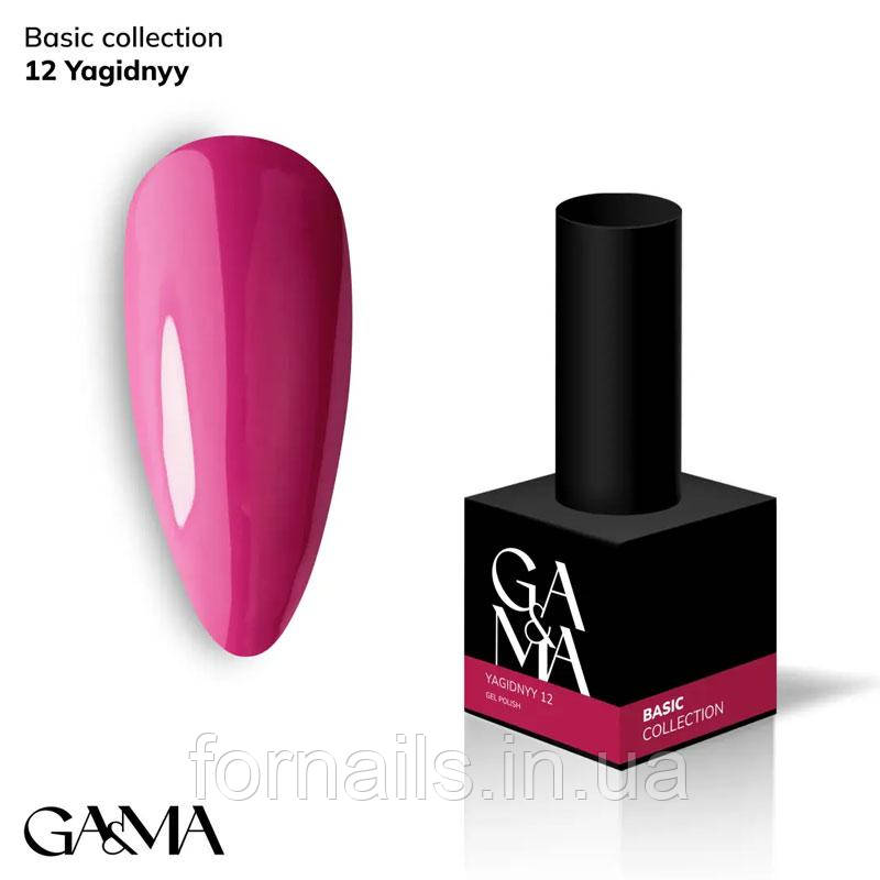 Гель-лак GaMa Gel Polish Basic collection 012 yagidnyy 10 мл, фото 1