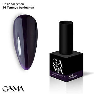 Гель-лак GaMa Gel Polish Basic collection 026 temnyy baklazhan 10 мл