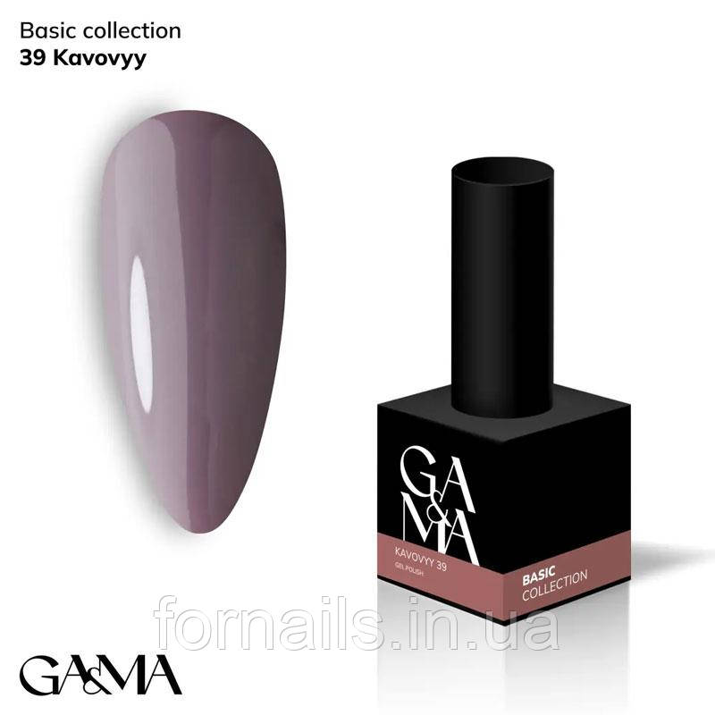 Гель-лак GaMa Gel Polish Basic collection 039 кавовий 10 мл, фото 1