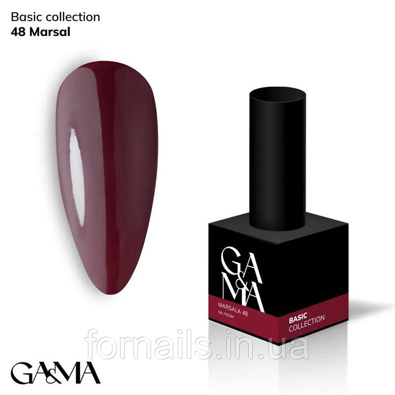 Гель-лак GaMa Gel Polish Basic collection 048 marsala 10 мл