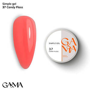 Гель для зміцнення та нарощування GaMa Simple Gel №037 Candy Floss 15 мл