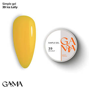 Гель для зміцнення та нарощування GaMa Simple Gel №039 Ice Lolly 30 мл