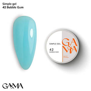 Гель для зміцнення та нарощування GaMa Simple Gel №042 Bubble Gum 15 мл