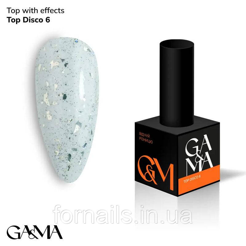 Топ для гель-лаку без ЛЗ GaMa Top Disco SHINE 006 10 мл