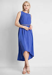 Літня сукня міді з поясом Finn Flare S18-14095-105 синя M