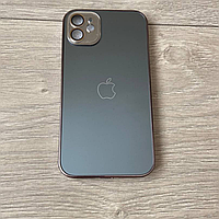 Чехол на айфон 11 стеклянный с магсейф серый. Чехол на iPhone 11 стеклянный с Magsafe