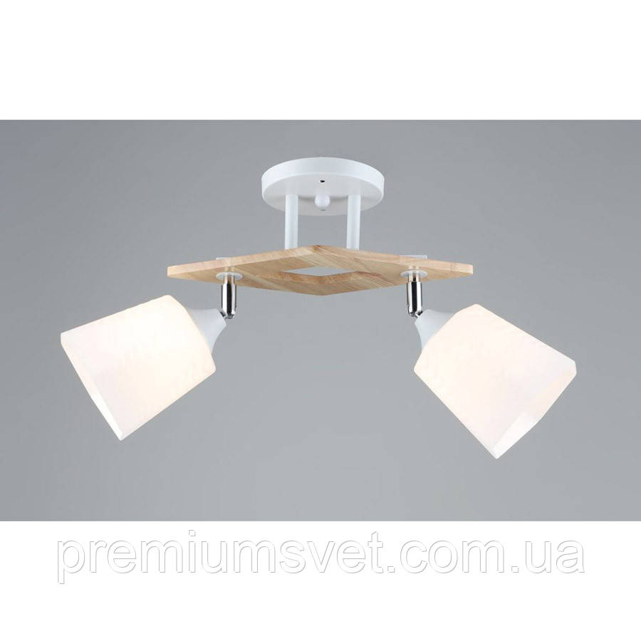 Люстра SR-N5095/2 WT+WOOD L500*W130*H270 E27 (95186)