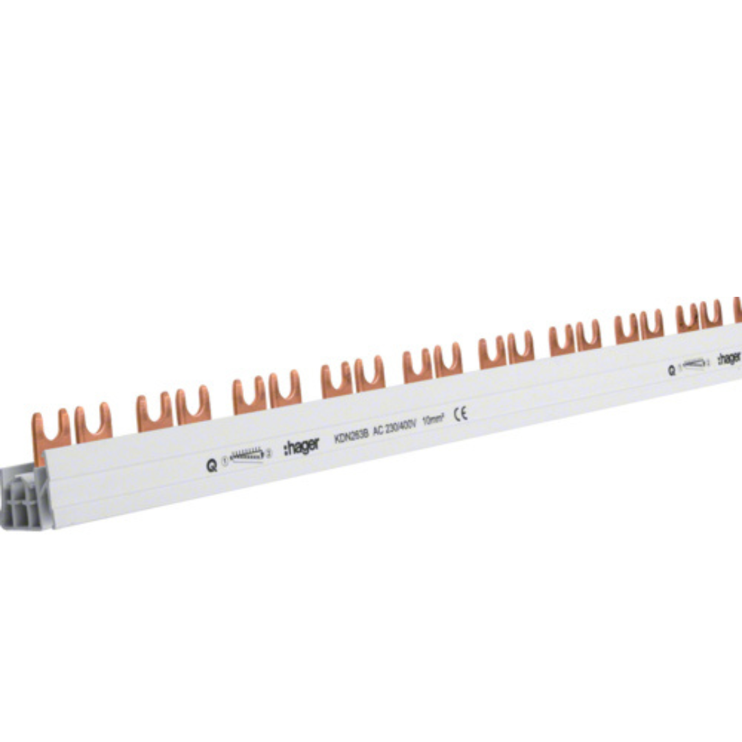 Шина фазна Hager 2P 10мм² 57м 63 A - фото 1 - id-p2209953172