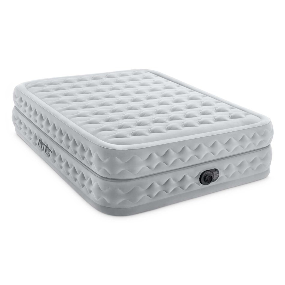 Intex 64490 надувне ліжко (203х152х51 см) з вбудованим електронасосом