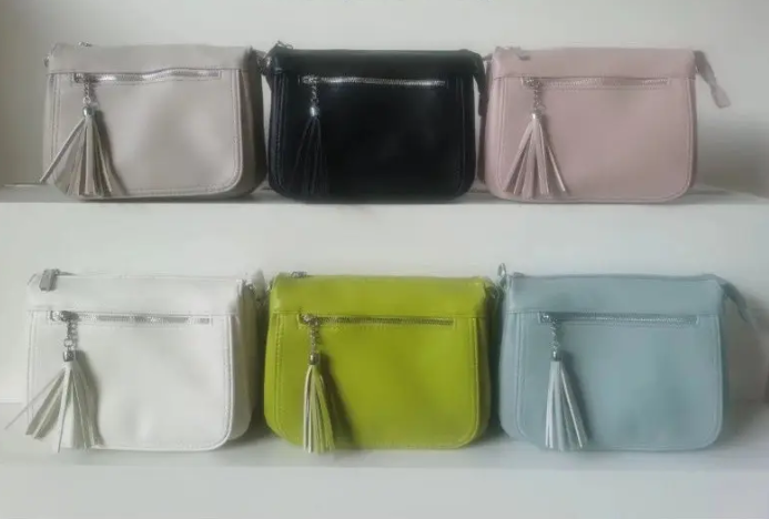 Сумочка жіноча крос-боді прямокутна 24,5*18 см на блискавці з довгим ремінцем у різних кольорах Liza, фото 1