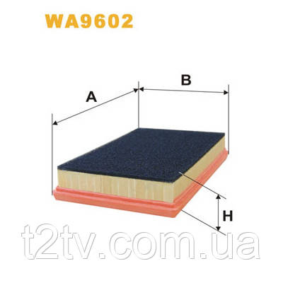 Повітряний фільтр для автомобіля Wixfiltron WA9602, фото 1
