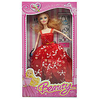 Лялька типу Барбі 1219-5-1 у бальній сукні (Червоний) ds