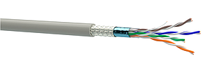 Кабель мережевий КППУЕО-ВП (100) 4х2х0,51 (SF/UTP-cat.5E PUR)