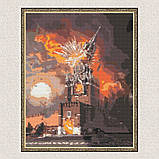 Алмазна мозаїка/вишивка Палаючий кремль 40*50 см Орігамі OD 3215, фото 4