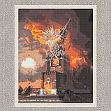 Алмазна мозаїка/вишивка Палаючий кремль 40*50 см Орігамі OD 3215, фото 5