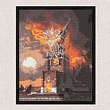 Алмазна мозаїка/вишивка Палаючий кремль 40*50 см Орігамі OD 3215, фото 6