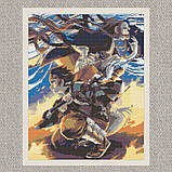 Алмазна мозаїка/вишивка Аніме. Клинок, що розсікає демонів 40*50 см Орігамі OD 3222 dp-a, фото 5