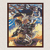 Алмазна мозаїка/вишивка Аніме. Клинок, що розсікає демонів 40*50 см Орігамі OD 3222 dp-a, фото 7