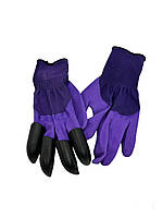 Cадовые перчатки / перчатки для огорода с пластиковыми когтями / перчатки для